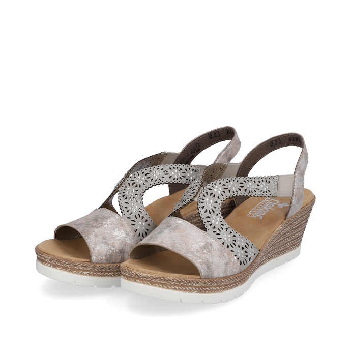 Rieker sandale 61916.91 gris