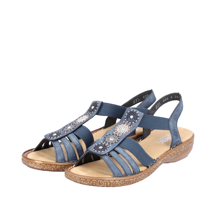 Rieker sandale 628g9.16 bleu