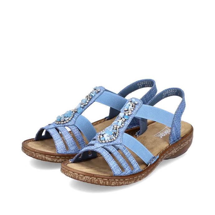 Rieker sandale 62858.12 bleu