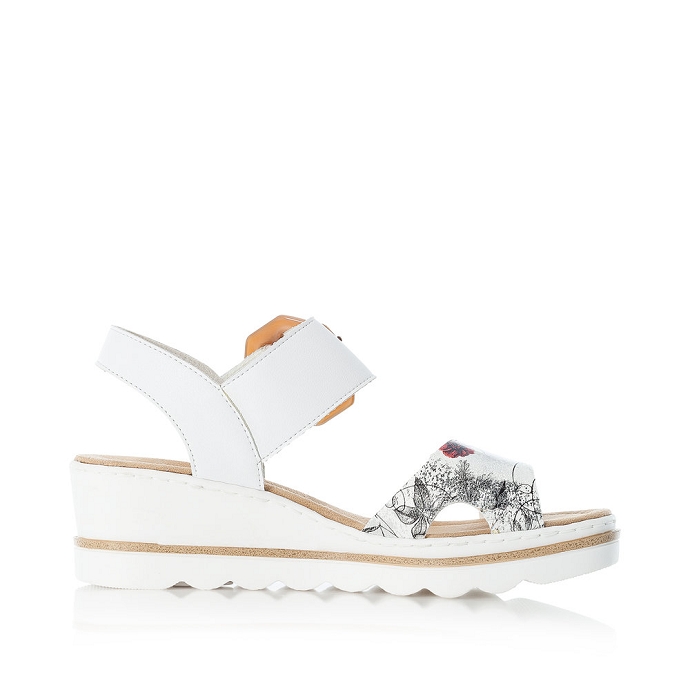 Rieker sandale 67478.90 blanc multi9636001_5