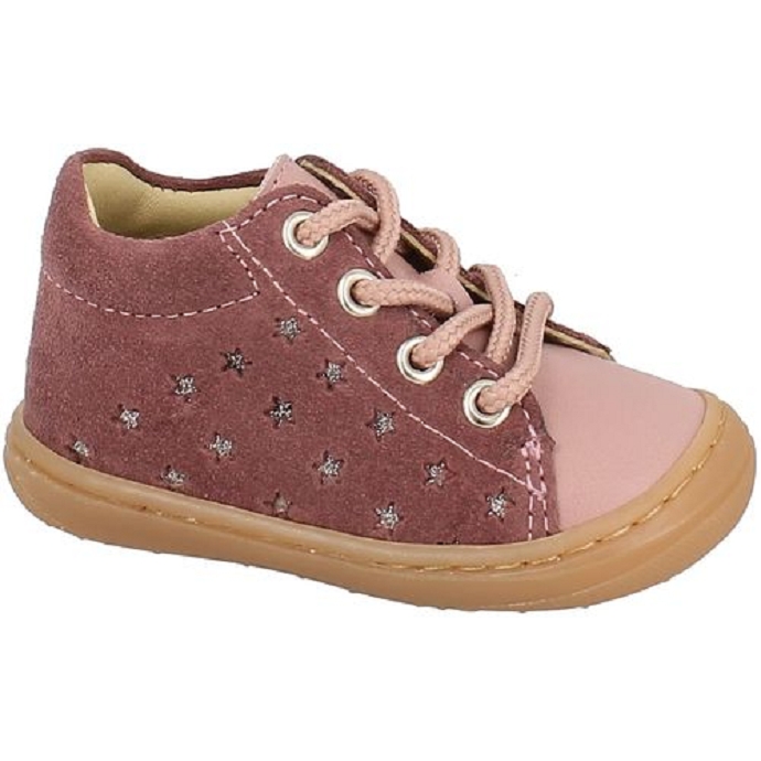 Bellamy chaussure a lacets ivea rose