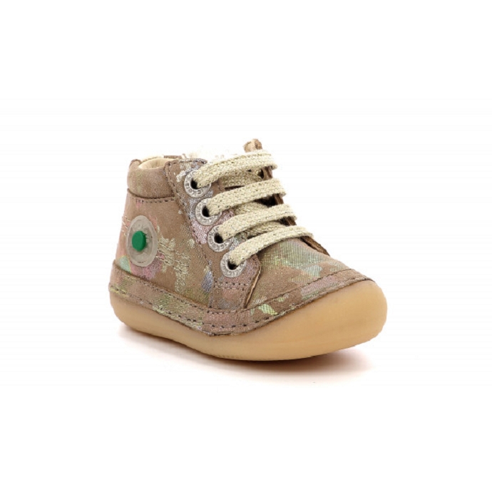 Kickers chaussure a lacets sonistreet nude