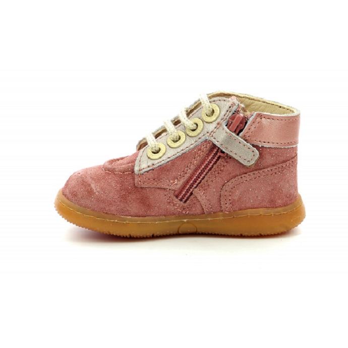 Kickers chaussure a lacets kickbonzip rose9854301_2