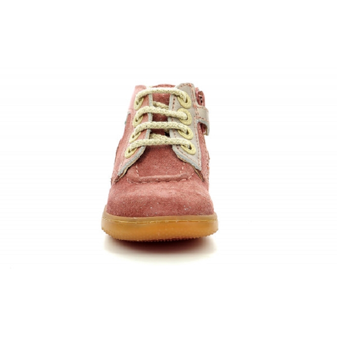 Kickers chaussure a lacets kickbonzip rose9854301_3