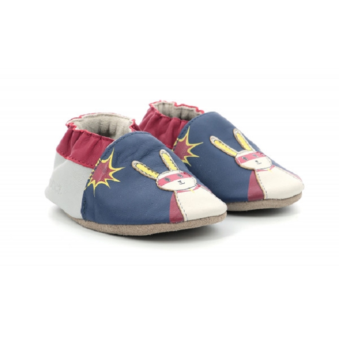 Robeez chausson magic rabbit bleu