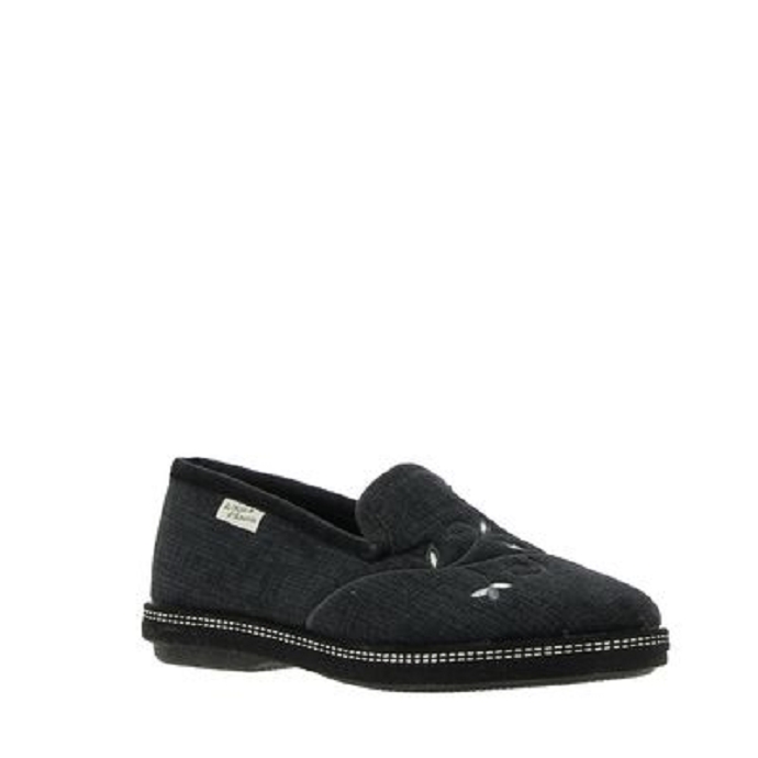 Maison de l espadrille chausson 6800.6 noir