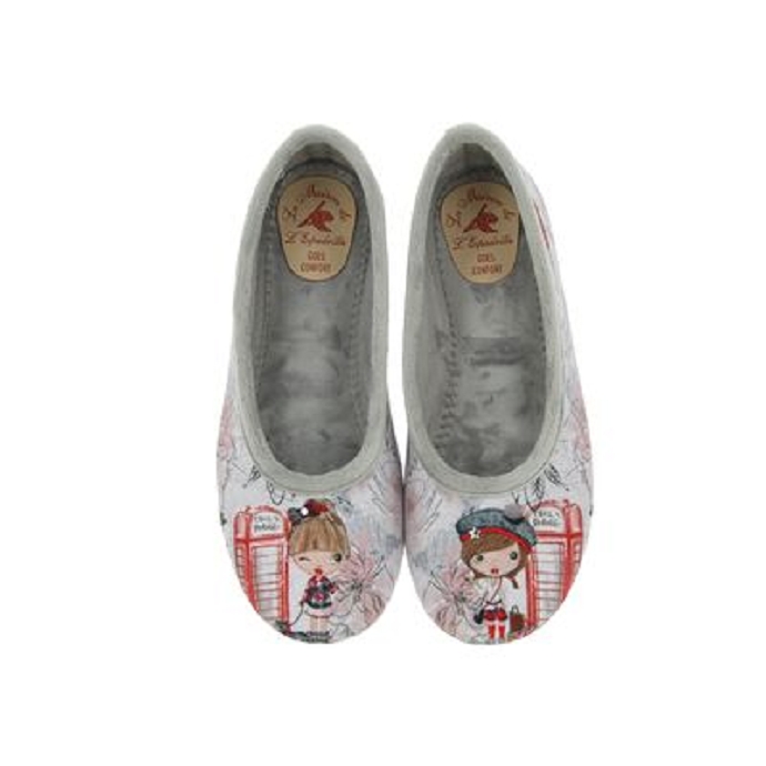 Maison de l espadrille chausson 6182.6 gris