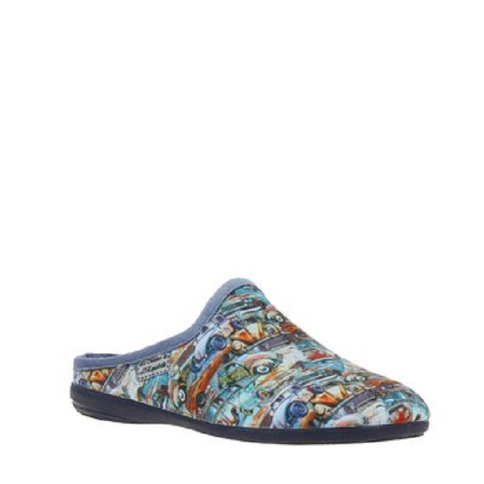 Maison de l espadrille chausson 6745.6 bleu