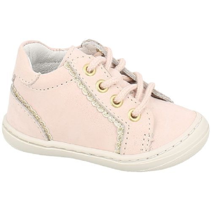 Bellamy chaussure a lacets bijou rose