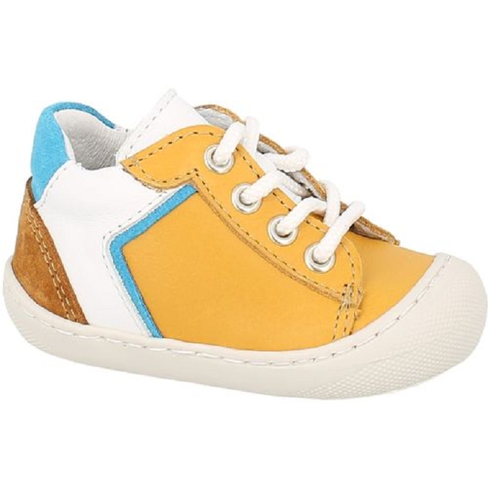 Bellamy chaussure a lacets bobi jaune