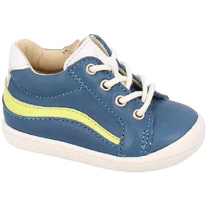 Bellamy chaussure a lacets clif bleu