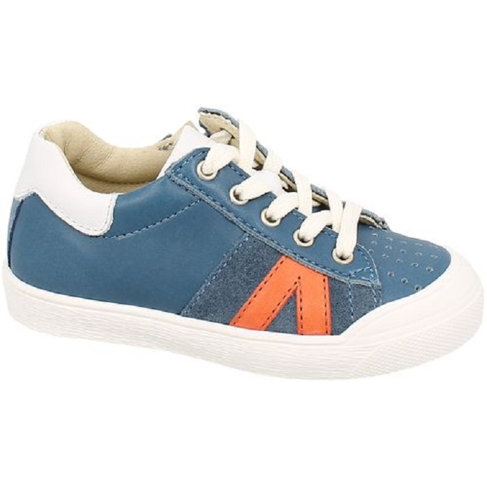 Bellamy chaussure a lacets oliv bleu