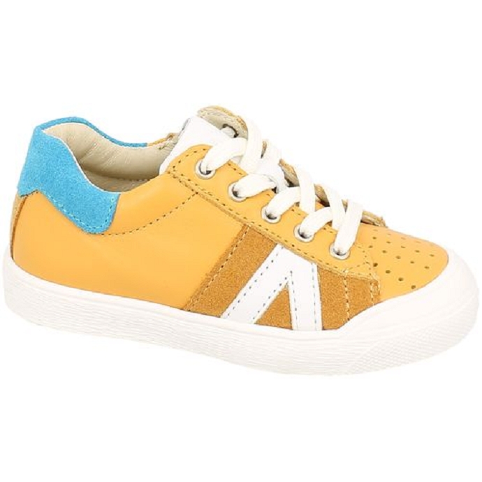 Bellamy chaussure a lacets oliv jaune