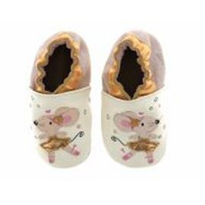 Robeez chausson dancing mouse blanc multi