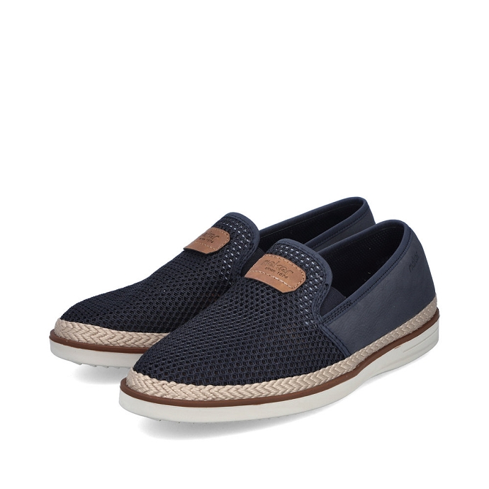 Rieker mocassin b2366.14 bleu