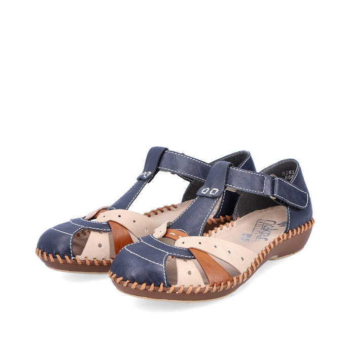 Rieker sandale m1655.14 bleu