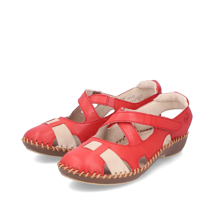 Rieker sandale m1677.33 rouge