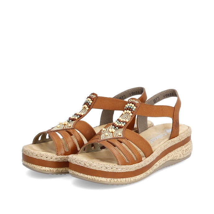 Rieker sandale v0921.24 brun