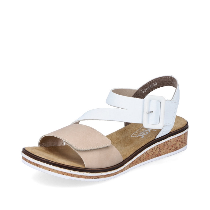 Rieker sandale v3660.60 blanc multiA045901_2
