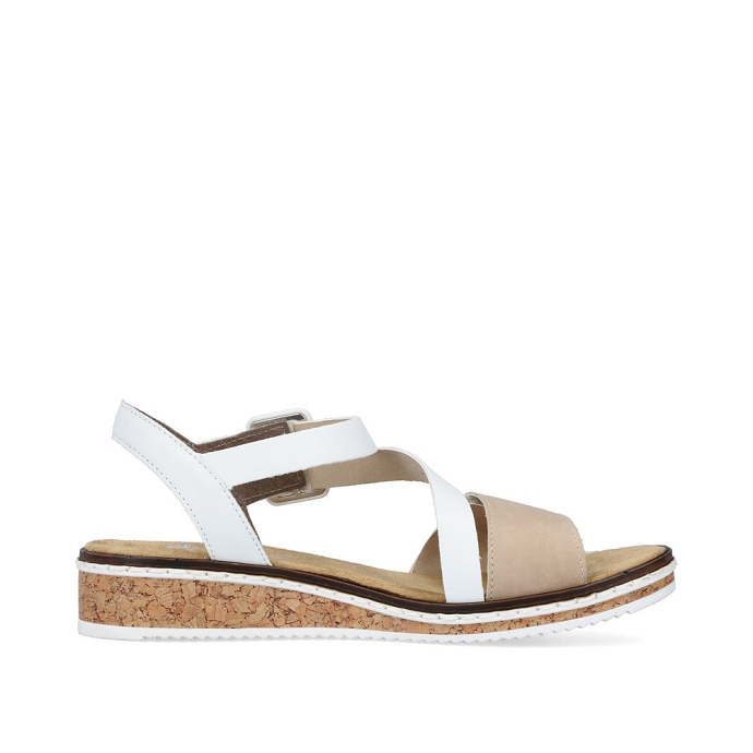 Rieker sandale v3660.60 blanc multiA045901_3