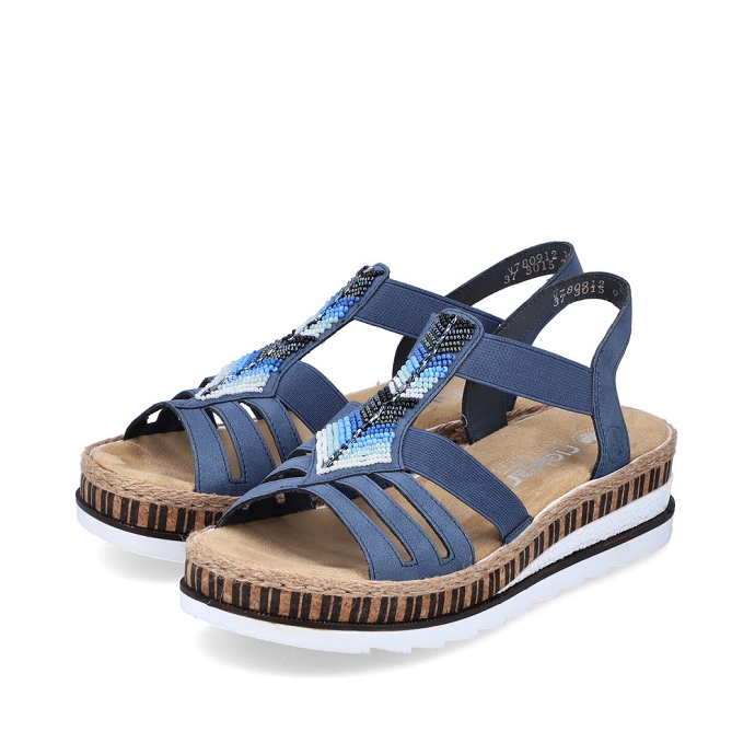Rieker sandale v7909.12 bleu