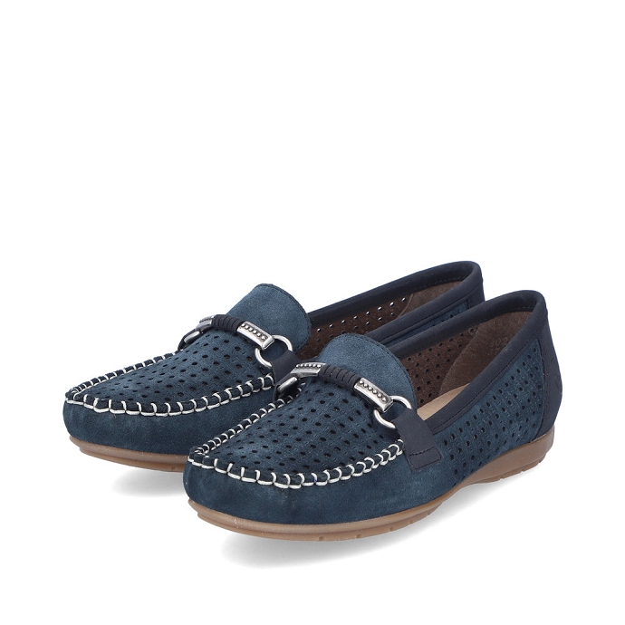 Rieker mocassin 40253.14 bleu