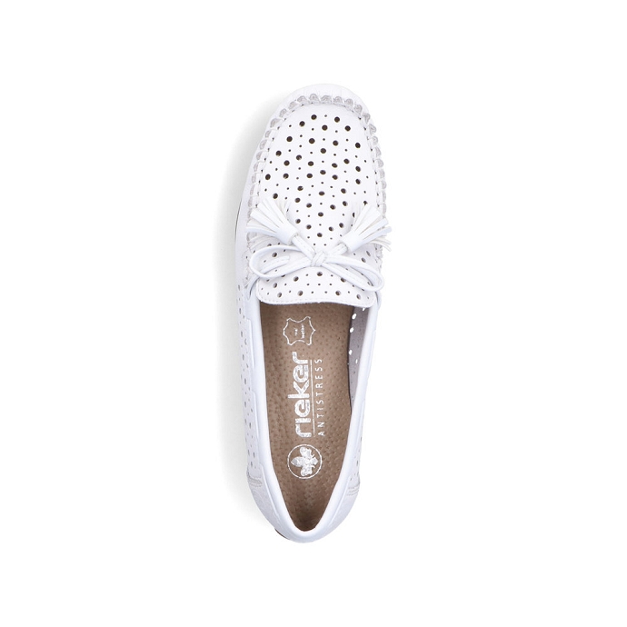 Rieker mocassin 40254.80 blancA033201_5