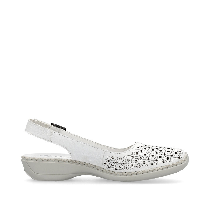 Rieker chaussure a bride 41350.80 blancA008201_3