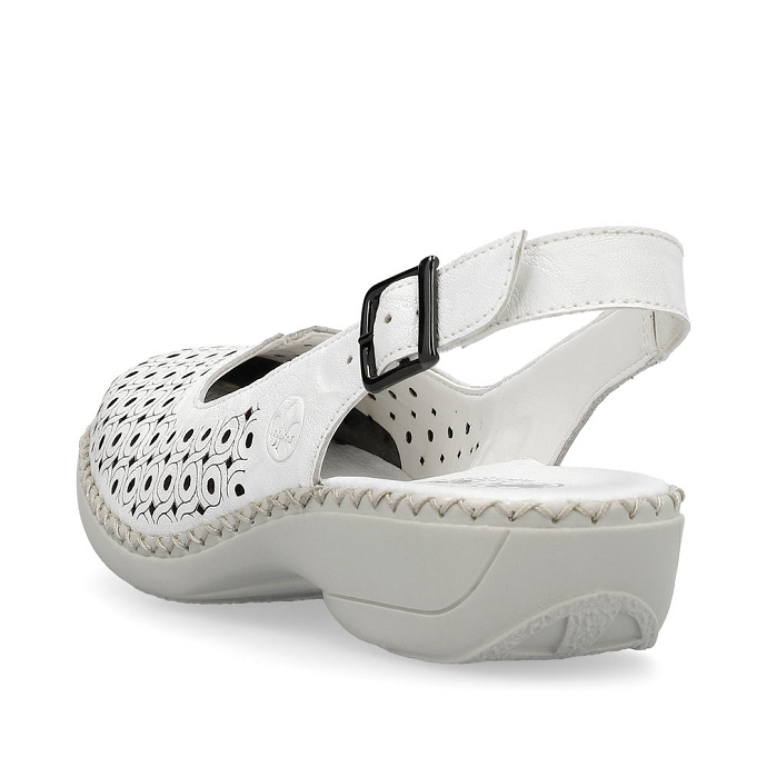 Rieker chaussure a bride 41350.80 blancA008201_4