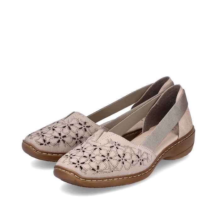 Rieker mocassin 41356.60 taupe