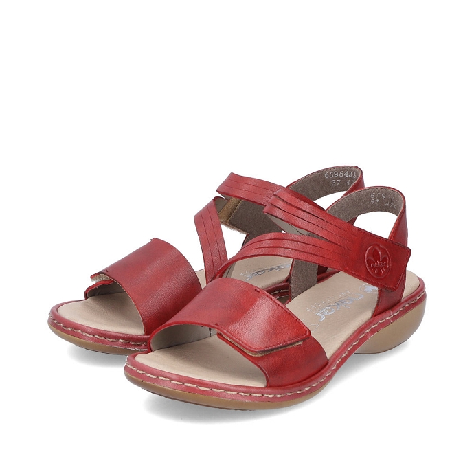 Rieker sandale 65964.35 rouge