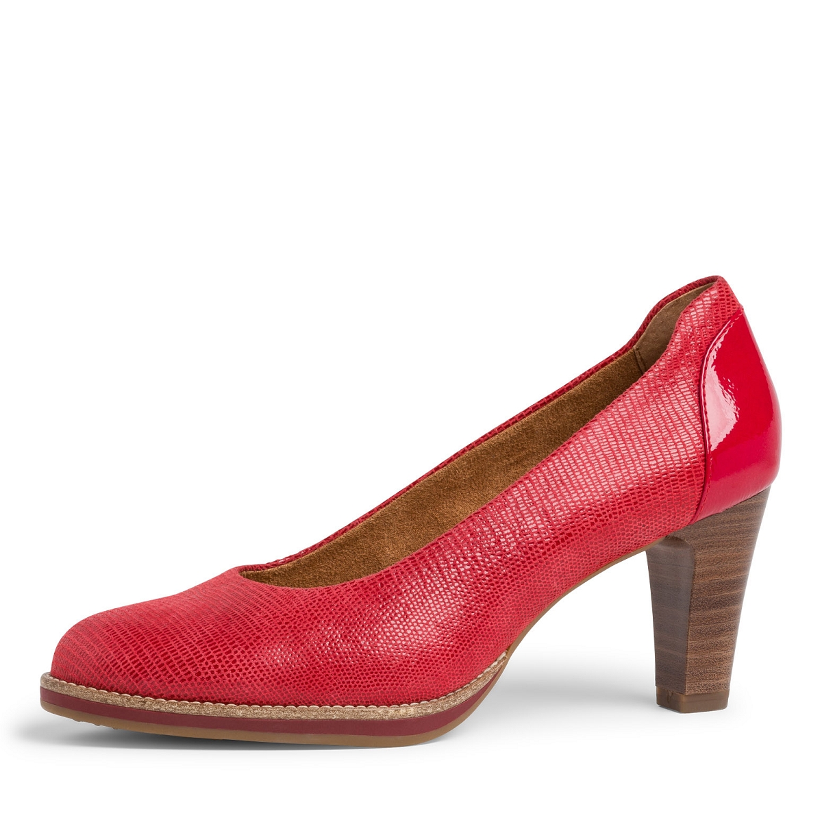 escarpin rouge tamaris
