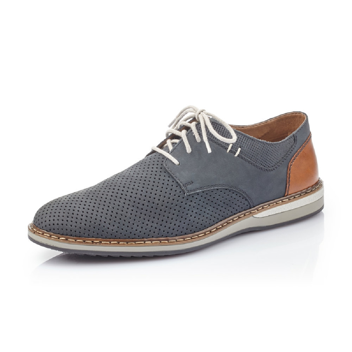 Chaussures à Lacets Pour Homme Rieker 14706 En Cuir Véritable – Style Confort Automne-hiver