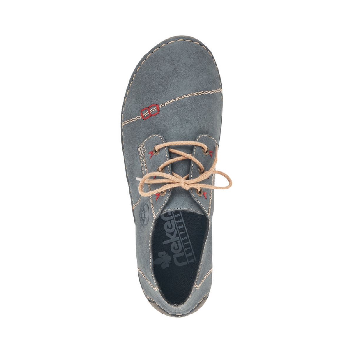 Rieker 58902 - Baskets à Lacets Pour Femmes, Confortables Et Stylées, Talon 3.3 Cm, Semelle Antidérapante TR