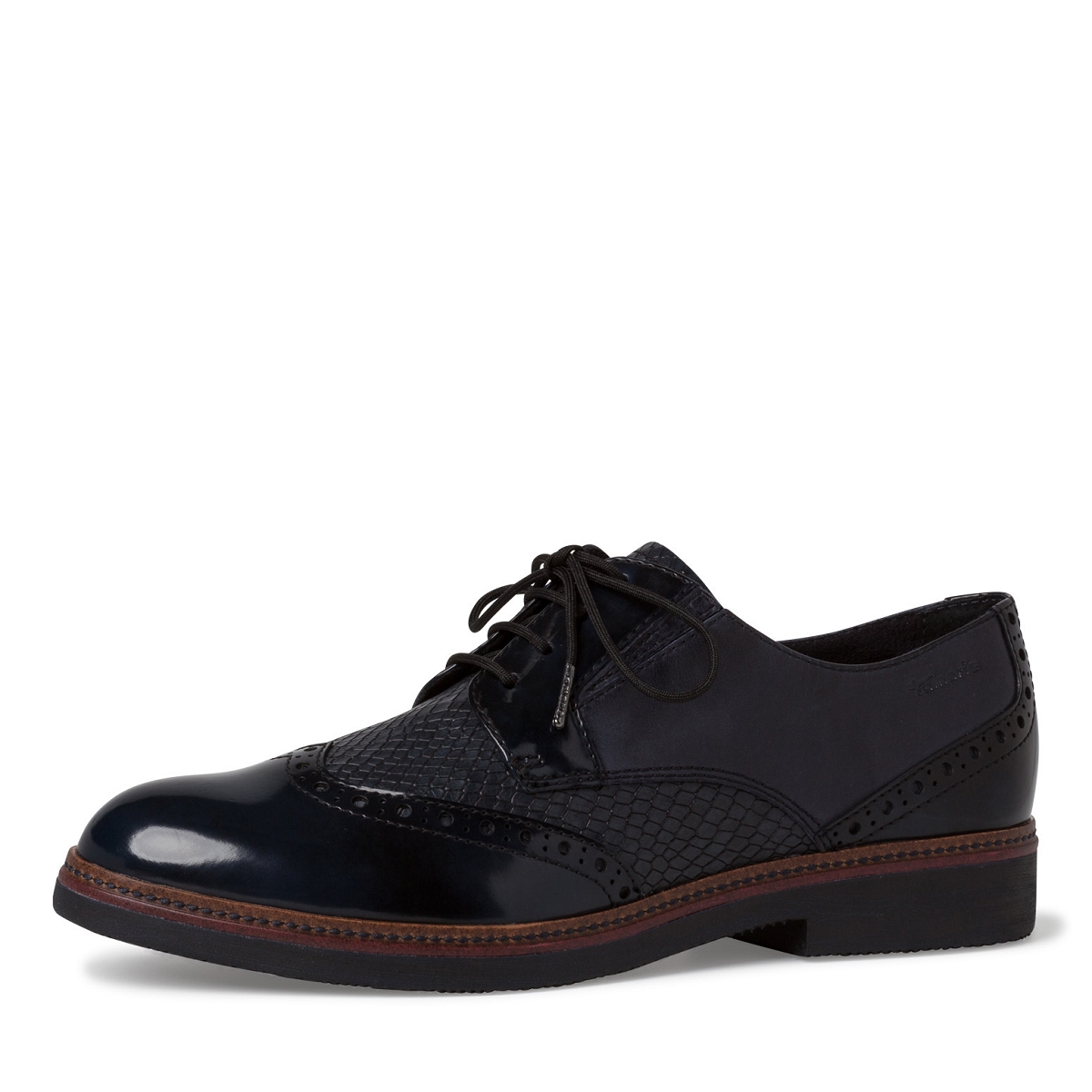 Tamaris Derbie 1-23202-42 Chaussures Basses Femme - Cuir Confort Touch-IT