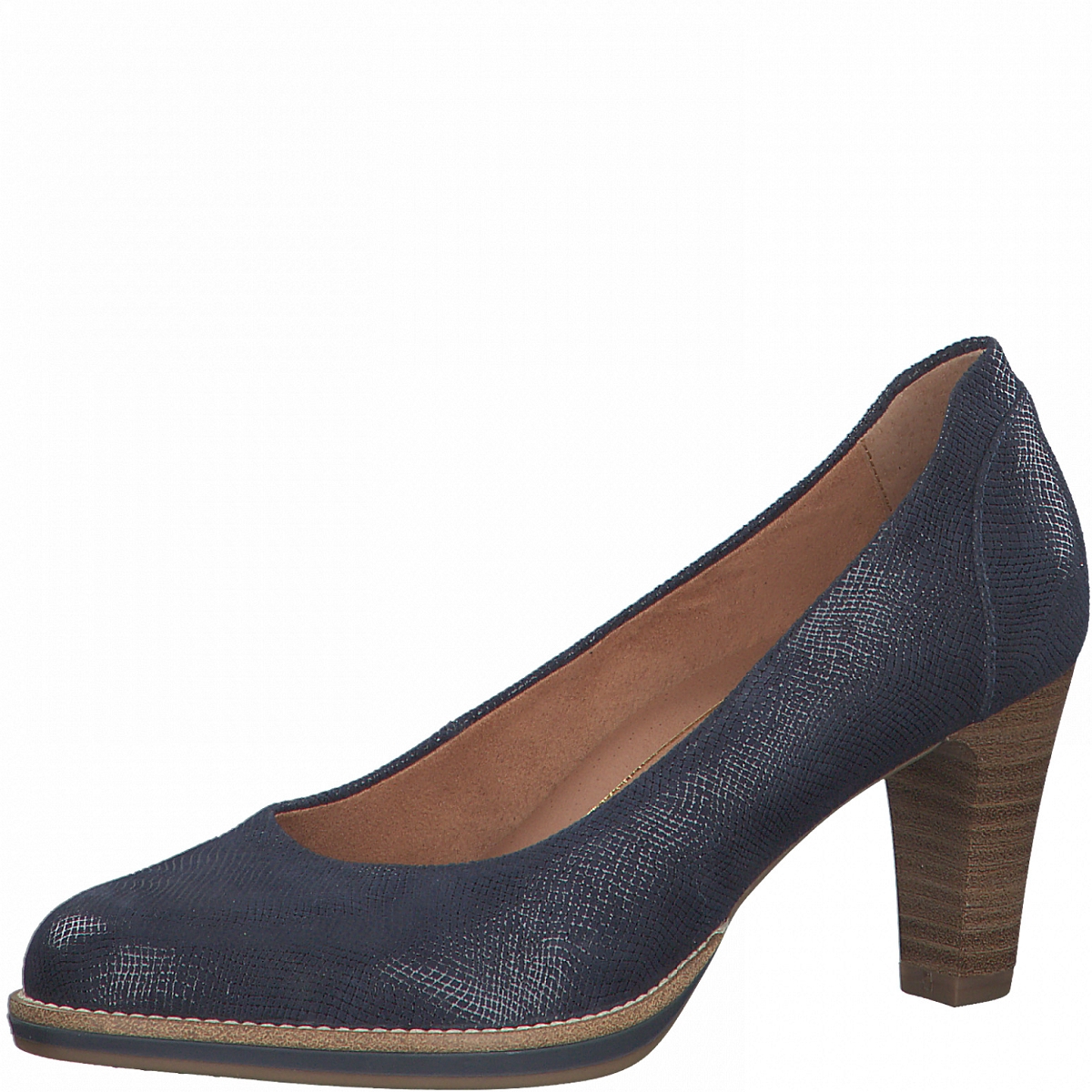 escarpin bleu tamaris