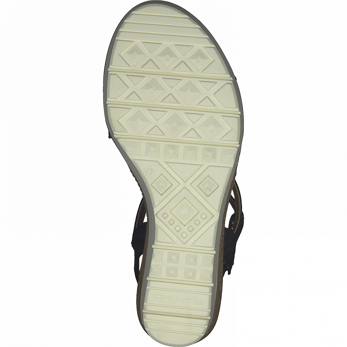 Sandales Tamaris à Talon Bloc 9.5 Cm - Modèle 1-28398-42, Bout Carré, Fermoir, Confort TOUCH-IT