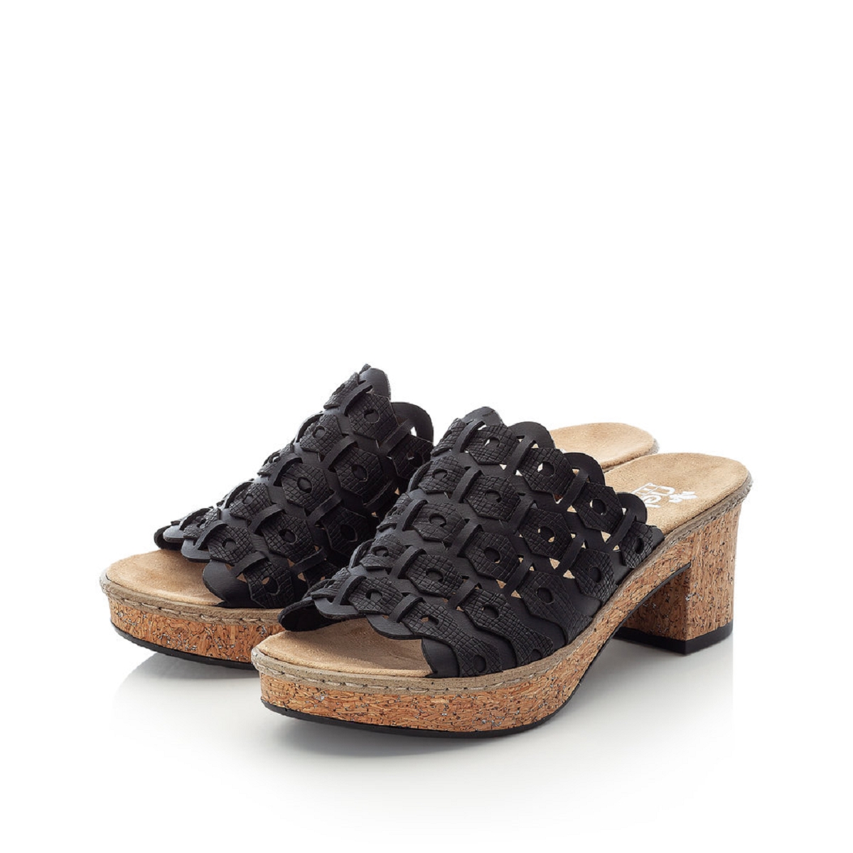 Lacroix Chausseur Rieker Mule 63886 00 Noir Femme