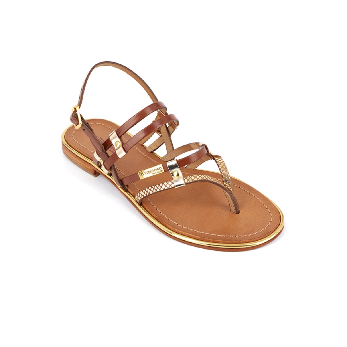 Lacroix Chausseur Les tropeziennes sandale cumin tan femme