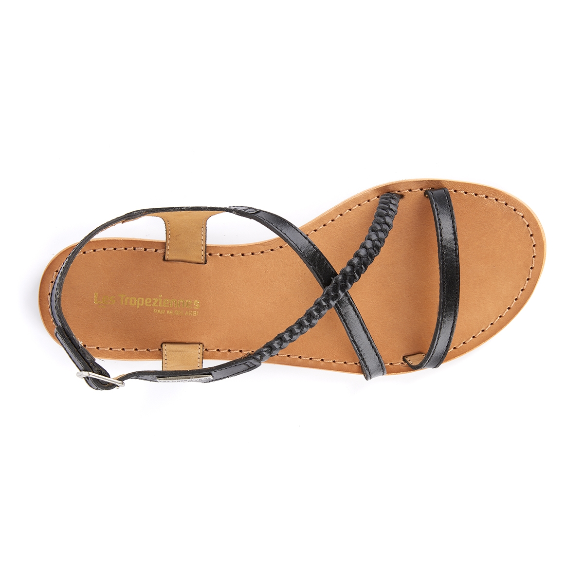 Lacroix Chausseur Les tropeziennes sandale hanano noir femme