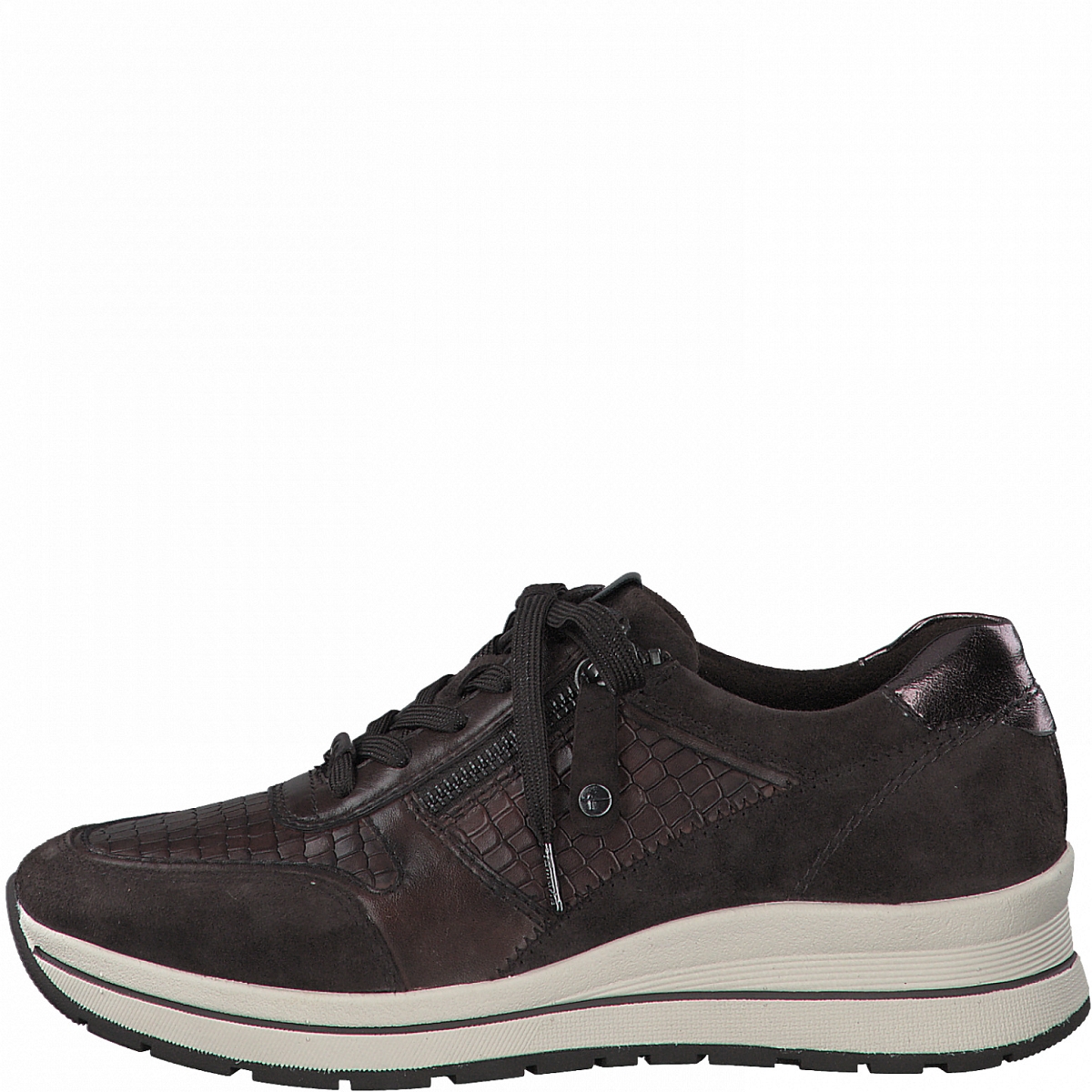 Basket Tamaris Femme 1-23740-43 - Cuir Blanc Confortable