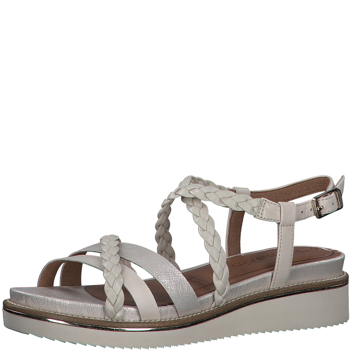 Sandales Tamaris 1-1-28267-30 – Modèle Féminin Tendance, Confortables, Couleur Blanche – Pour L’été